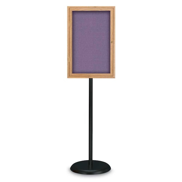 Corkboard, Double Door, Radius Frame, 60x36", Bronze/Medium Gray